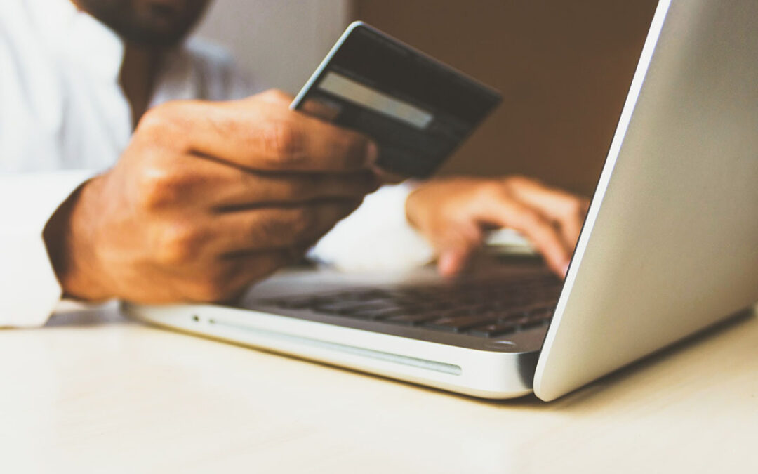 Person checking their credit report on their computer